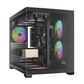 Gamdias Aura GC10M V2 ARGB Tempered Glass Black