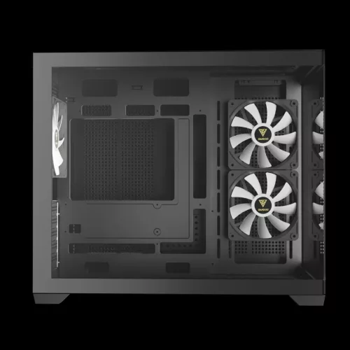 Gamdias Aura GC10M V2 ARGB Tempered Glass Black