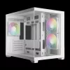 Gamdias Aura GC10M V2 WH ARGB Tempered Glass White