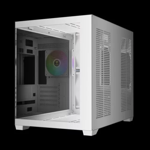 Gamdias Aura GC10M V2 WH ARGB Tempered Glass White