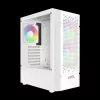 Gamdias Aura GC7 ARGB Tempered Glass White