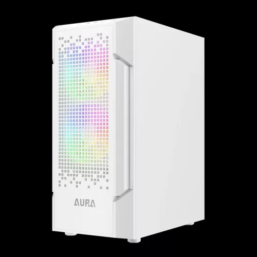Gamdias Aura GC7 ARGB Tempered Glass White