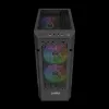 Gamdias Aura GC7 ARGB Tempered Glass Black