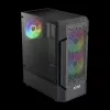 Gamdias Aura GC7 ARGB Tempered Glass Black