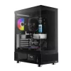 Gamdias Atlas E1 ARGB Tempered Glass Black