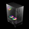 Gamdias Atlas E1 ARGB Tempered Glass Black