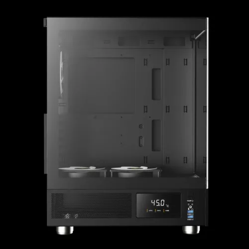 Gamdias Atlas E1 ARGB Tempered Glass Black