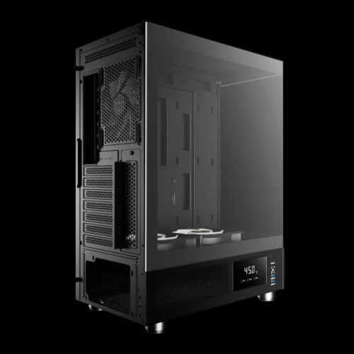 Gamdias Atlas E1 ARGB Tempered Glass Black