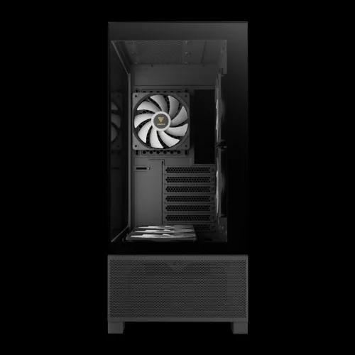 Gamdias Aura GC12 ARGB Tempered Glass Black