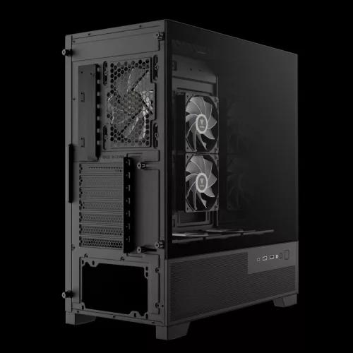 Gamdias Aura GC12 ARGB Tempered Glass Black