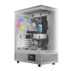 Gamdias Atlas E1 ARGB Tempered Glass White