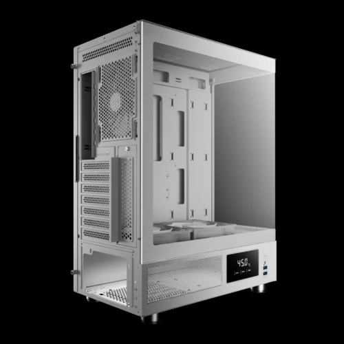 Gamdias Atlas E1 ARGB Tempered Glass White