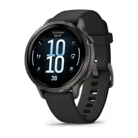 Garmin Venu 4 41mm Slate with Black Silicone Band