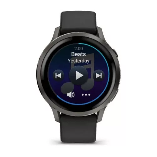 Garmin Venu 4 41mm Slate with Black Silicone Band