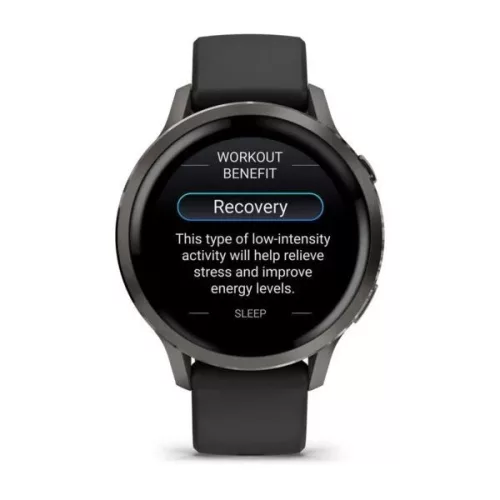 Garmin Venu 4 41mm Slate with Black Silicone Band