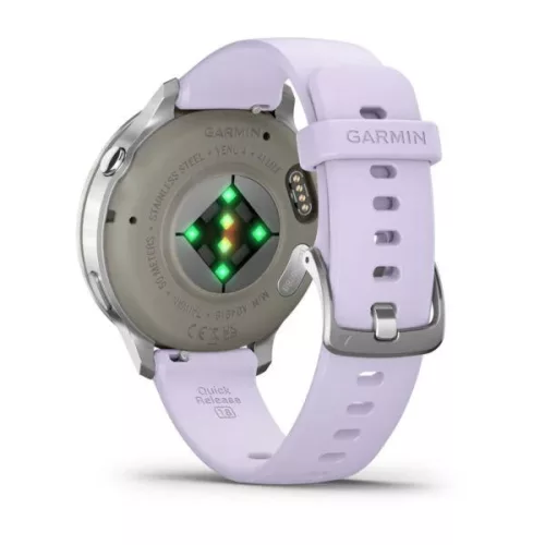 Garmin Venu 4 41mm Silver with Periwinkle Silicone Band