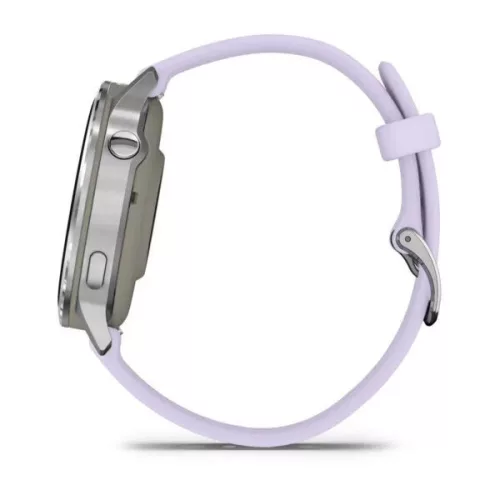 Garmin Venu 4 41mm Silver with Periwinkle Silicone Band