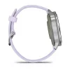 Garmin Venu 4 41mm Silver with Periwinkle Silicone Band