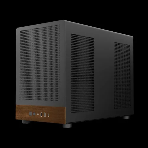 Gamdias Athena M4M Wood Tempered Glass Black/Wood