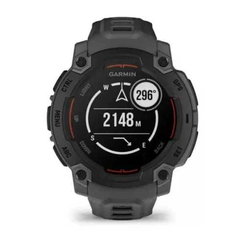 Garmin Instinct E 45mm Black with Dark Grey Silicon Band