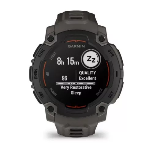 Garmin Instinct E 45mm Black with Dark Grey Silicon Band