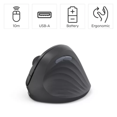 Hama EWM-500R Wireless Ergonomic Vertical Mouse Black