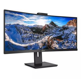   Philips 346P1CRH/00 P-Line - 34 inch - Curved - UltraWide Quad HD LED Monitor - 3440x1440 - HAS / RJ45 / USB-C / Webcam / Speakers