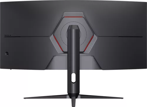 Tesla Ívelt Gamer Monitor 34", 3440x1440 (WQHD), 165 Hz, HDR, RGB háttérvilágítás, VA, 500 cd/m2, AMD FreeSync, NVIDIA G-Sync, 1 ms, 21:9/4:3, 2 HDMI, DP, audio out, fekete