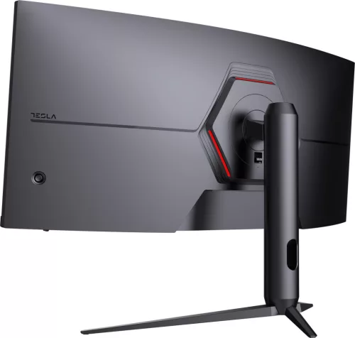 Tesla Ívelt Gamer Monitor 34", 3440x1440 (WQHD), 165 Hz, HDR, RGB háttérvilágítás, VA, 500 cd/m2, AMD FreeSync, NVIDIA G-Sync, 1 ms, 21:9/4:3, 2 HDMI, DP, audio out, fekete