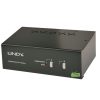 LINDY KVM Switch PRO, Dual Link, 2x DVI, USB és Audió, 2 port