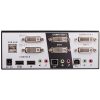 LINDY KVM Switch PRO, Dual Link, 2x DVI, USB és Audió, 2 port