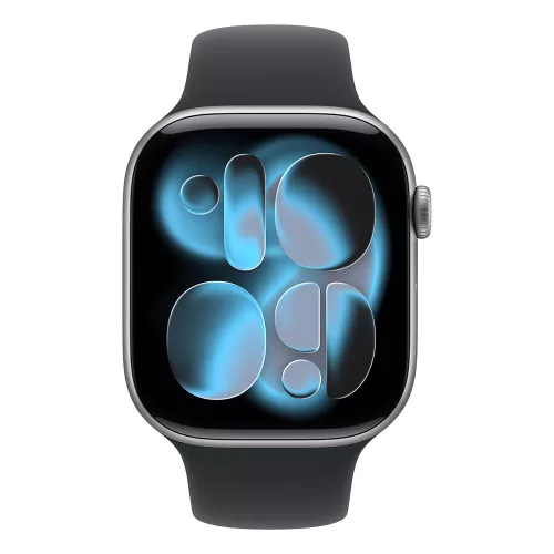 Apple Watch S11 Cellular 46mm Space Grey Aluminium Case with Black Sport Band - M/L (Demo)