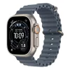 Apple Watch Ultra 3 Cellular 49mm Natural Titanium Case with Anchor Blue Ocean Band (Demo)