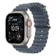 Apple Watch Ultra 3 Cellular 49mm Natural Titanium Case with Anchor Blue Ocean Band (Demo)