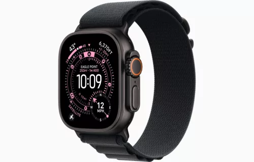 Apple Watch Ultra 3 Cellular 49mm Black Titanium Case with Black Alpine Loop - Medium (Demo)
