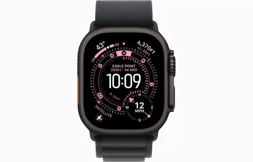 Apple Watch Ultra 3 Cellular 49mm Black Titanium Case with Black Alpine Loop - Medium (Demo)