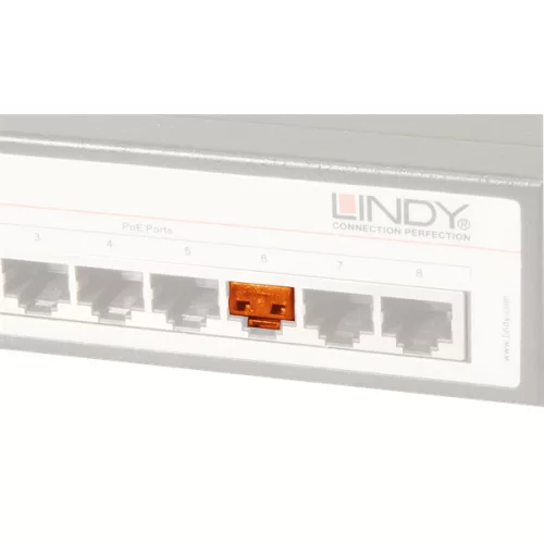 LINDY Dugó biztonsági, Port Blocker, RJ45 narancssárga (20db/csomag)