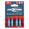 ANSMANN Alkáli Elem, ceruza, AA, 4 db