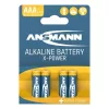 ANSMANN Alkáli Elem, X-Power, Extra hosszú üzemidővel, micro cerzua, AAA, 4 db