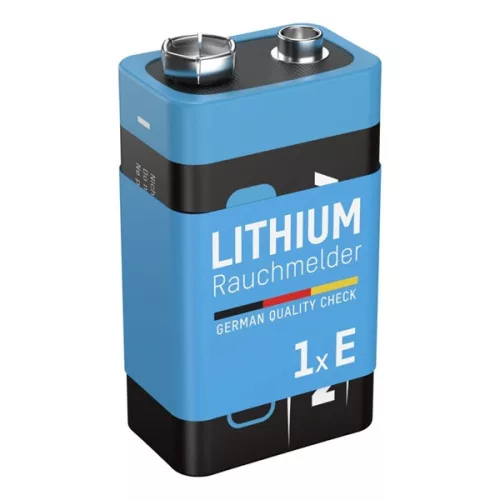ANSMANN Lítium Elem, Longlife, 9 V PP3, füstjelzőbe, 1 db