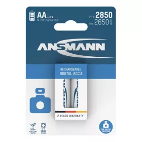   ANSMANN akku, ceruza, AA, 2850 mAh, Digitális fényképezőgépekhez is, 2 db