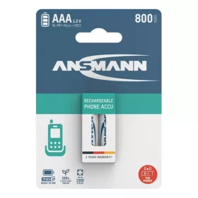   ANSMANN akku, micro ceruza, AAA, 800 mAh maxE, DECT készülékekhez is, 2 db