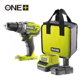   Ryobi 18V One Plus™ nagyteljesítményű fúrócsavarozó, 1x kétvégű bit,   1 x 2,0 Ah akku, RC18-120 töltő - R18DD3-120S