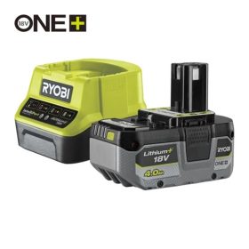   Ryobi 1x 18V One Plus™ (4,0 Ah) Lithium+ akkumulátor és töltő szett - RC18120-140X