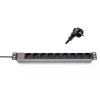 KELINE 620S10 19"" 1U 9x250V Schuko aljzat 2,3m kapcsolós elosztósor