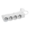 Legrand 694552 4x Schuko aljzat 1,5m vezetékkel fehér-szürke elosztósor