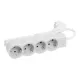 Legrand 694552 4x Schuko aljzat 1,5m vezetékkel fehér-szürke elosztósor