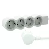 Legrand 694552 4x Schuko aljzat 1,5m vezetékkel fehér-szürke elosztósor