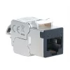 INTELLINET Keystone betét STP, CAT6a, szerszám nélkül szerelhető, slimline, fekete