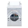 INTELLINET Keystone betét STP, CAT6a, szerszám nélkül szerelhető, slimline, fekete